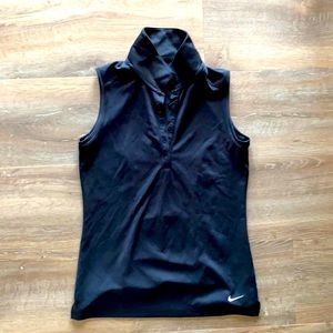 Nike black golf tank